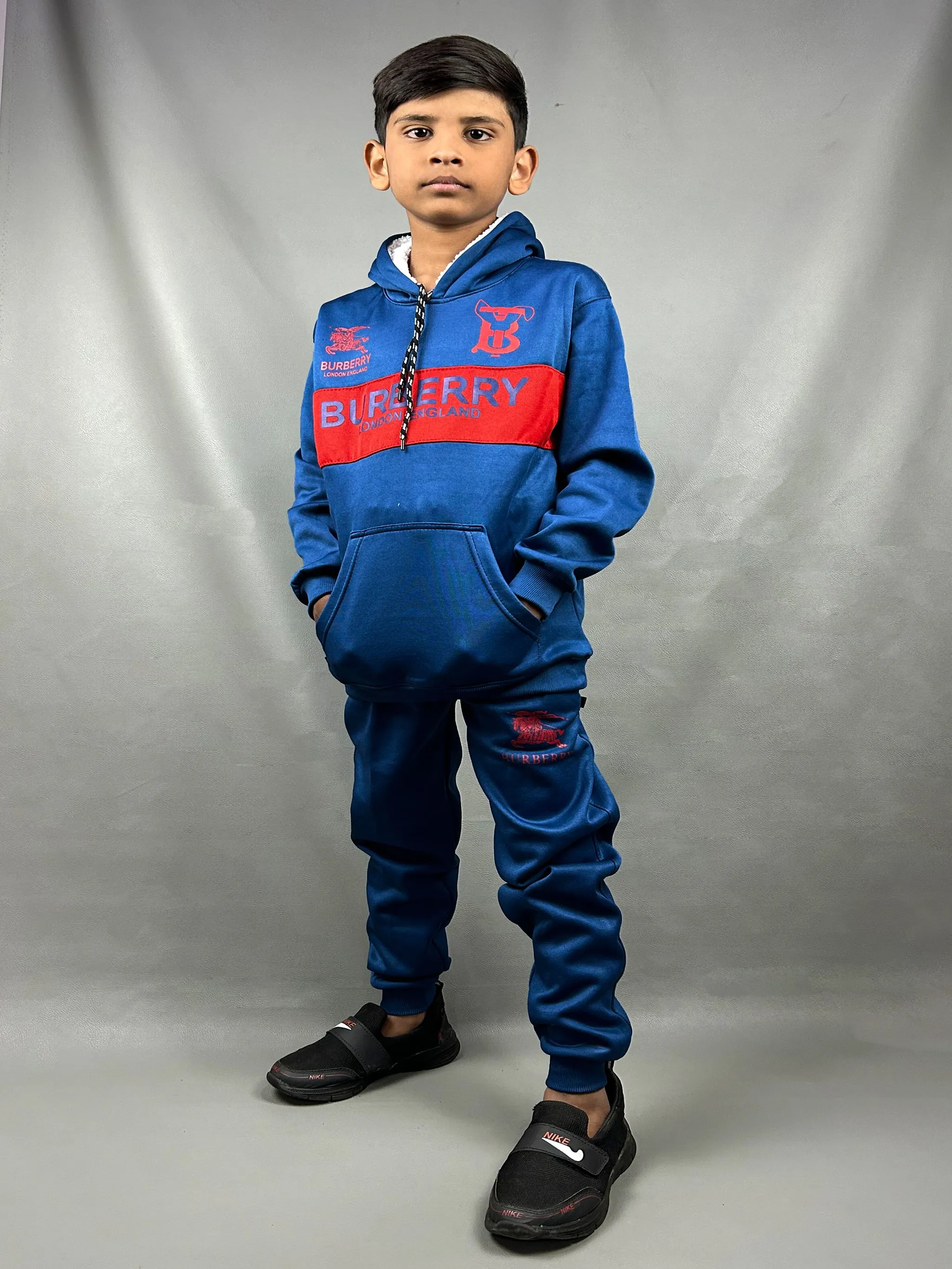 7Yr - 11Yrs Sea Blue Track Suit For Boys AH KTR37