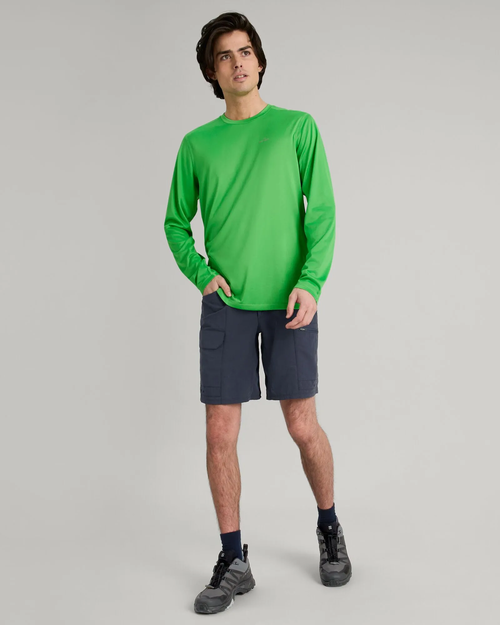 Accion Men's driMOTION L/S Tee - Lizzard
