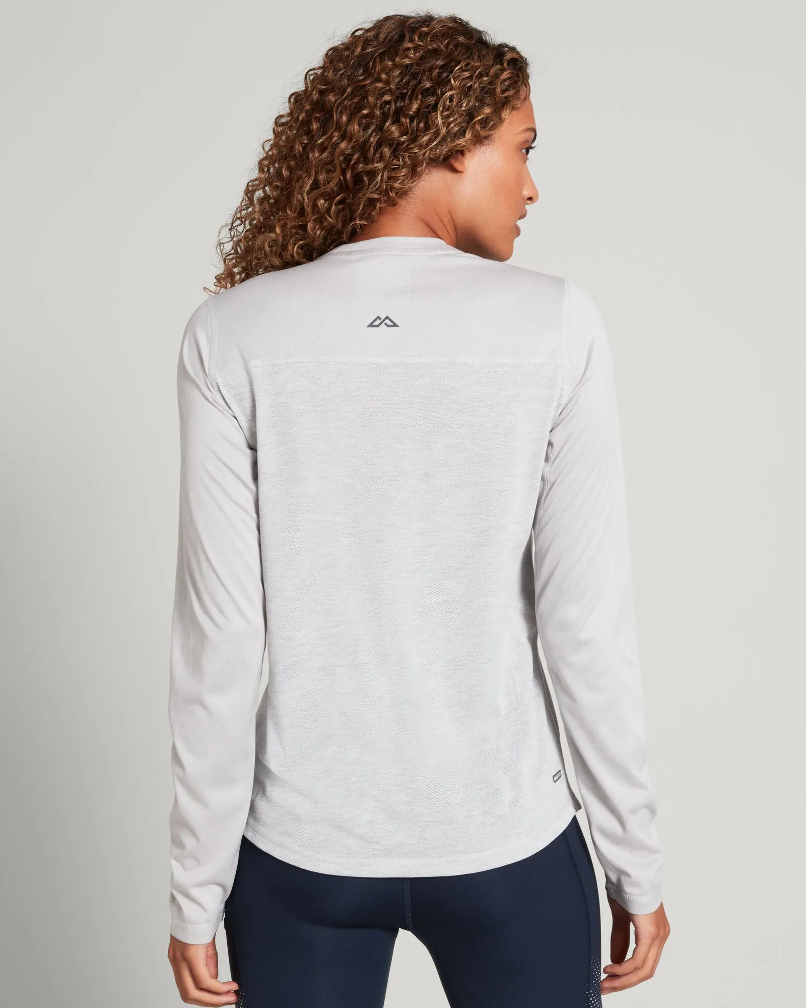 Accion Women's driMOTION Long Sleeve T-Shirt - Mid Grey Marle