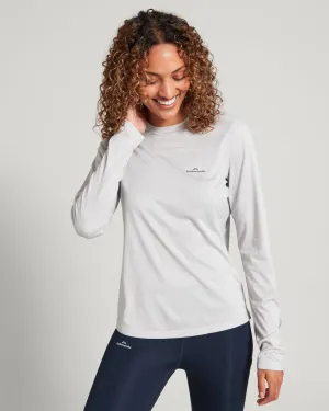 Accion Women's driMOTION Long Sleeve T-Shirt - Mid Grey Marle