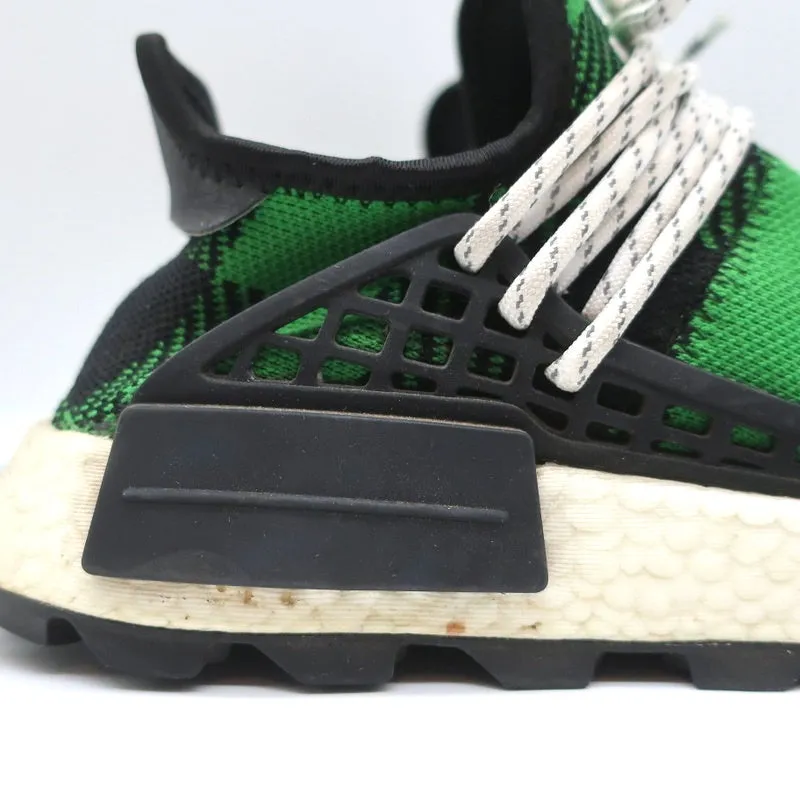 Adidas Pharrell x Billionaire Boys Club NMD Hu Trail Green Plaid Sneakers Size 7