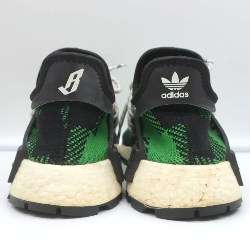 Adidas Pharrell x Billionaire Boys Club NMD Hu Trail Green Plaid Sneakers Size 7