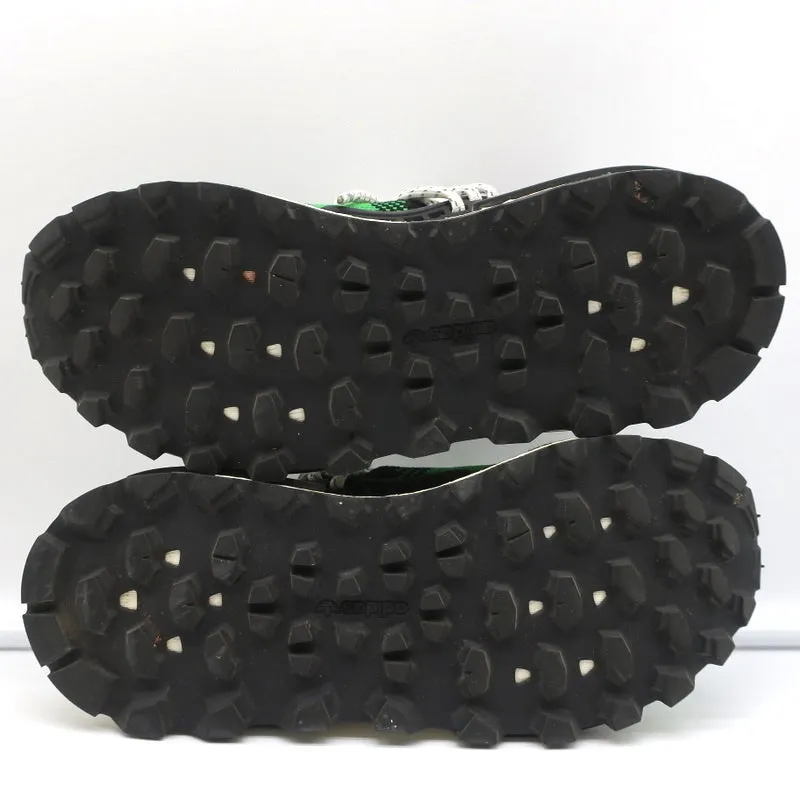 Adidas Pharrell x Billionaire Boys Club NMD Hu Trail Green Plaid Sneakers Size 7