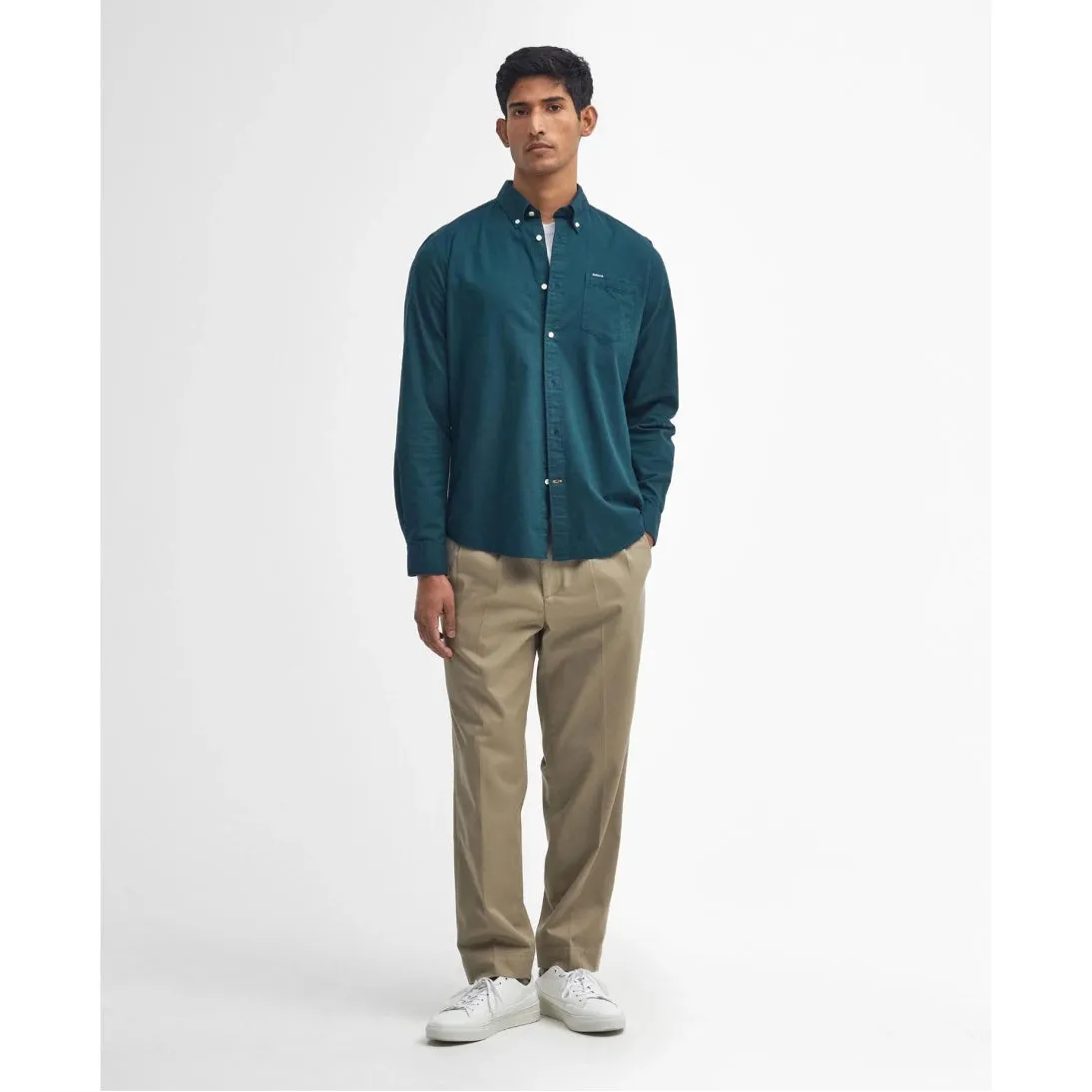 Barbour Marsden Tailored Long-Sleeved Shirt MSH5527GN59 Evergreen
