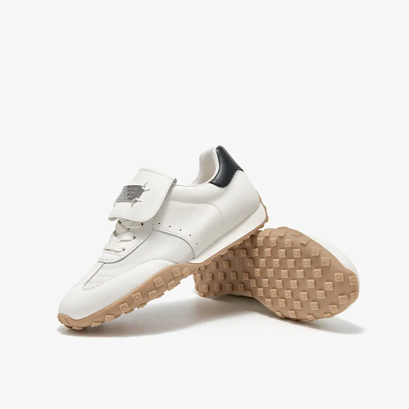 BeauToday Metallic Neutral Sneakers Tennis Trainers Flats for Women