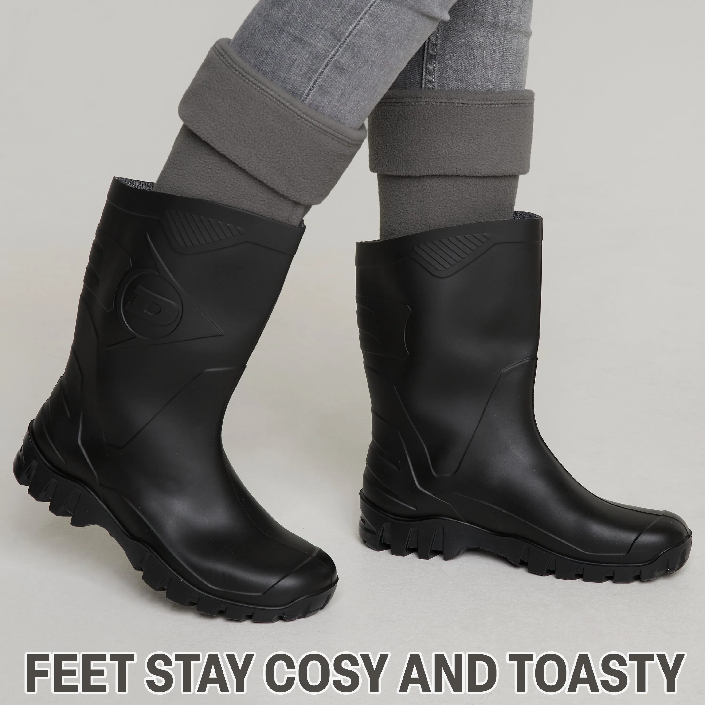 Boot Liner for Women and Teenagers - Warm Fleece Wellie Socks