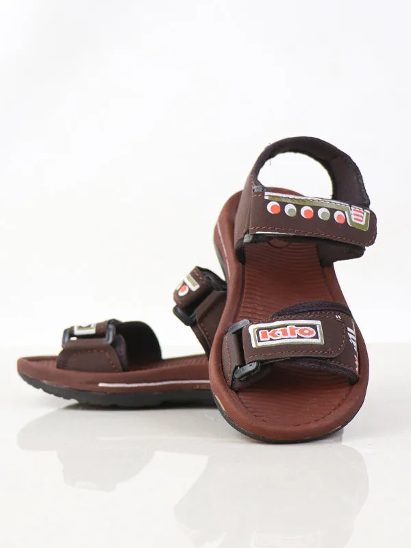 BSD11 Boys Sandal 8Yr - 17Yrs Brown