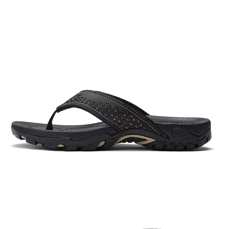 Cuzcare Men Orthopedic Sandals Anti-slip Beach Flip-flops