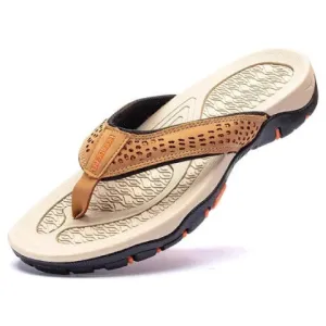 Cuzcare Men Orthopedic Sandals Anti-slip Beach Flip-flops