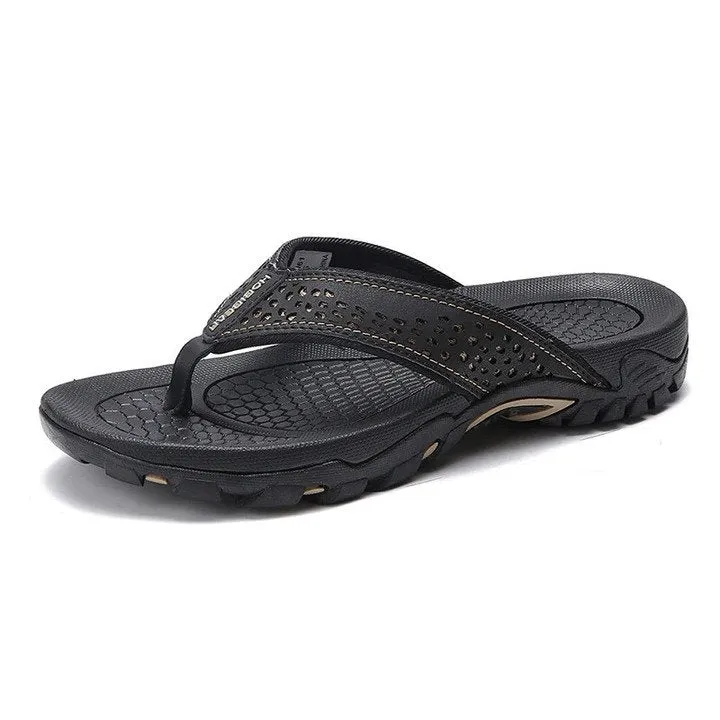 Cuzcare Men Orthopedic Sandals Anti-slip Beach Flip-flops