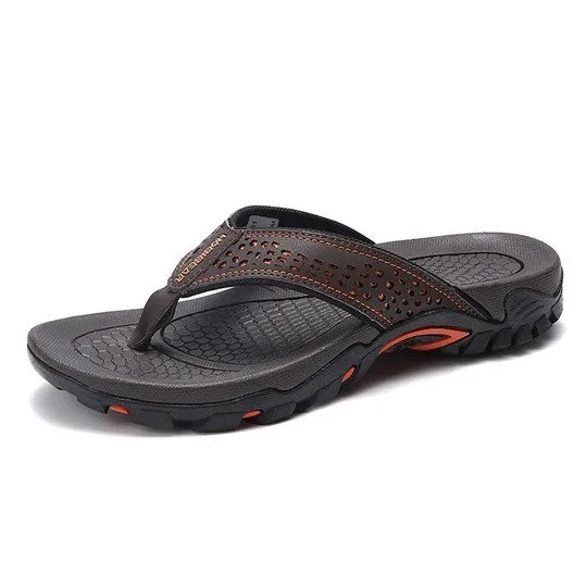 Cuzcare Men Orthopedic Sandals Anti-slip Beach Flip-flops
