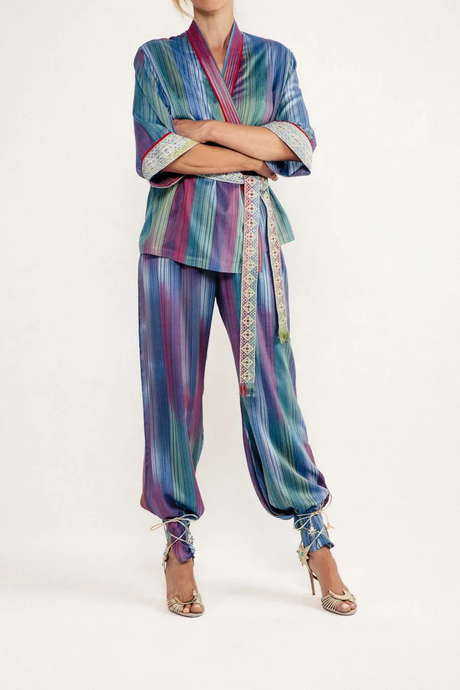 Darai Kimono Set - Blue