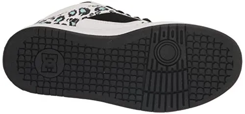 DC Women's Manteca 4 Mid High Top Casual Skate Shoe, Cheetah Print, 9