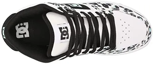 DC Women's Manteca 4 Mid High Top Casual Skate Shoe, Cheetah Print, 9