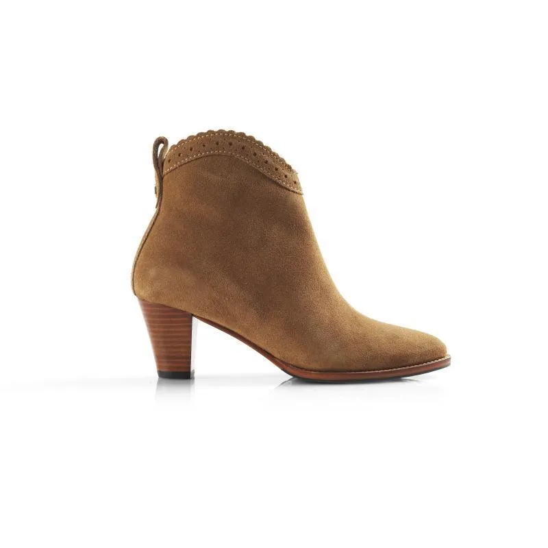 Fairfax & Favor Regina Ladies Suede Ankle Boot - Tan