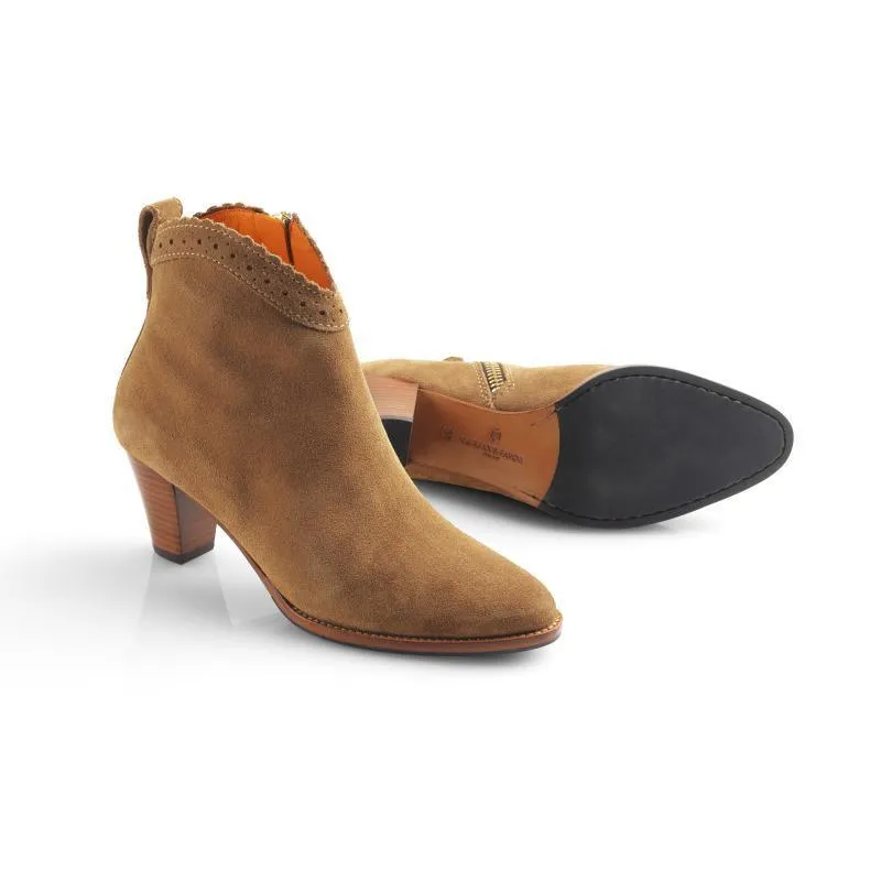 Fairfax & Favor Regina Ladies Suede Ankle Boot - Tan