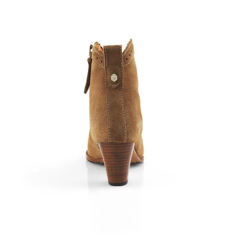 Fairfax & Favor Regina Ladies Suede Ankle Boot - Tan