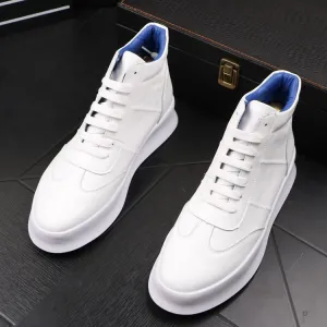 Fashion High Top Casual Leather Sneakers