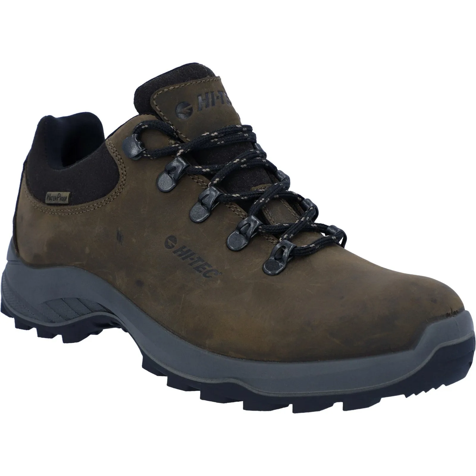 Hi-Tec Womens Walk Lite Camino Ultra Leather Hiking Trainers - Brown