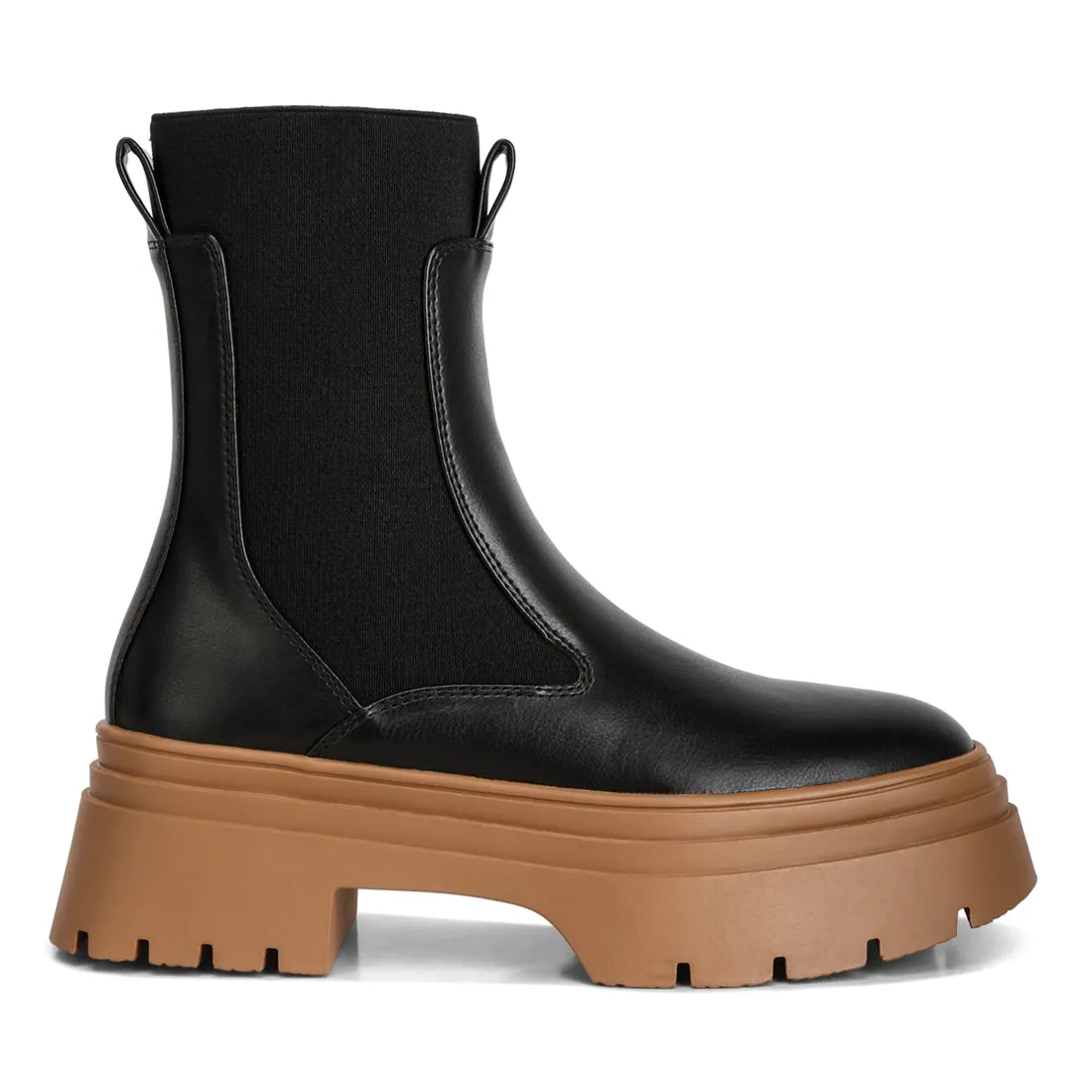 High Top Chunky Chelsea Boots