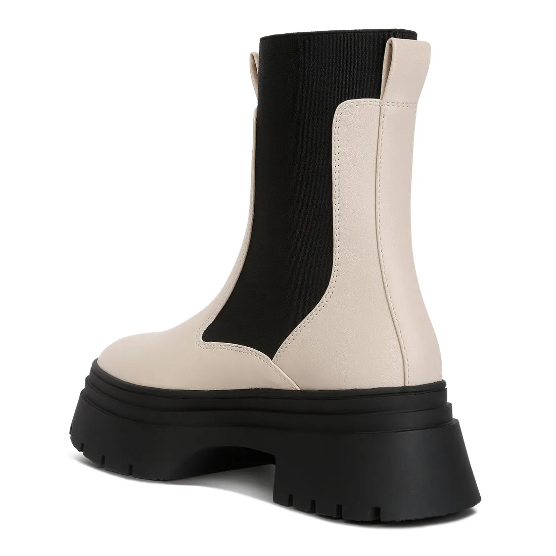 High Top Chunky Chelsea Boots