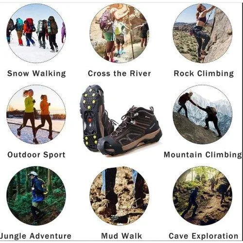 Ice Traction Silicone Nonslip Anti-Skid Snow Shoe Cleat