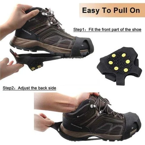 Ice Traction Silicone Nonslip Anti-Skid Snow Shoe Cleat