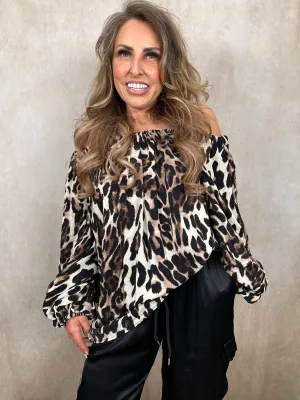 Lucinda Leopard Print Top