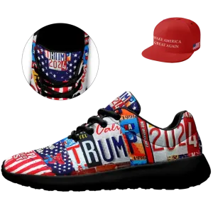 Luxury Gifts,Personalized Trump Combo Offer, Custom Comfortable sneakers and hats, Flag Gift