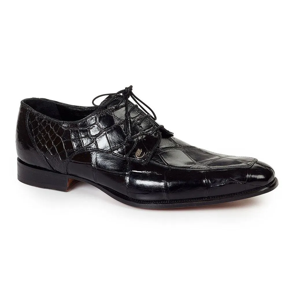 Mauri 4642 Men's Dress Arsenal Alligator Black Oxfords (MA3013)