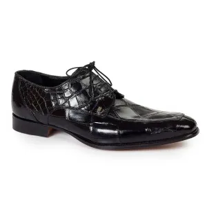 Mauri 4642 Men's Dress Arsenal Alligator Black Oxfords (MA3013)