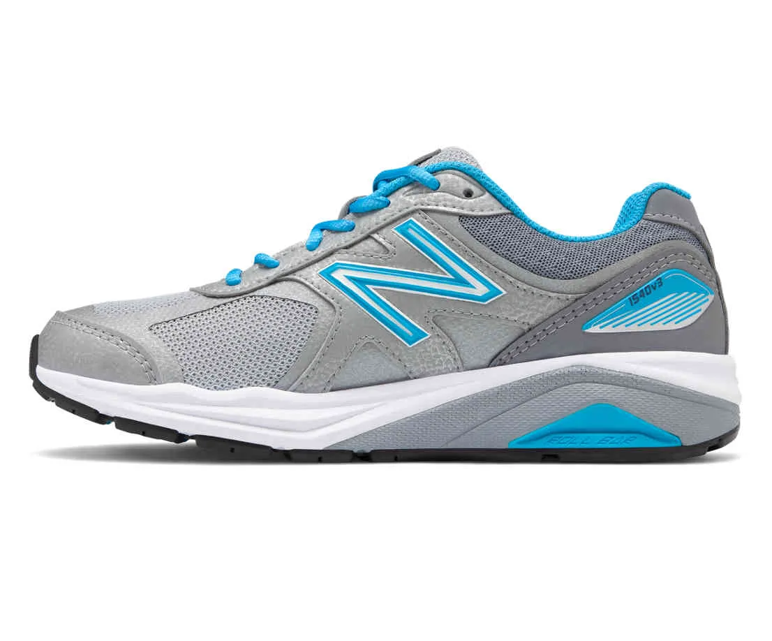 New Balance Women's 1540v3 Walking Shoes- Silver/Blue
