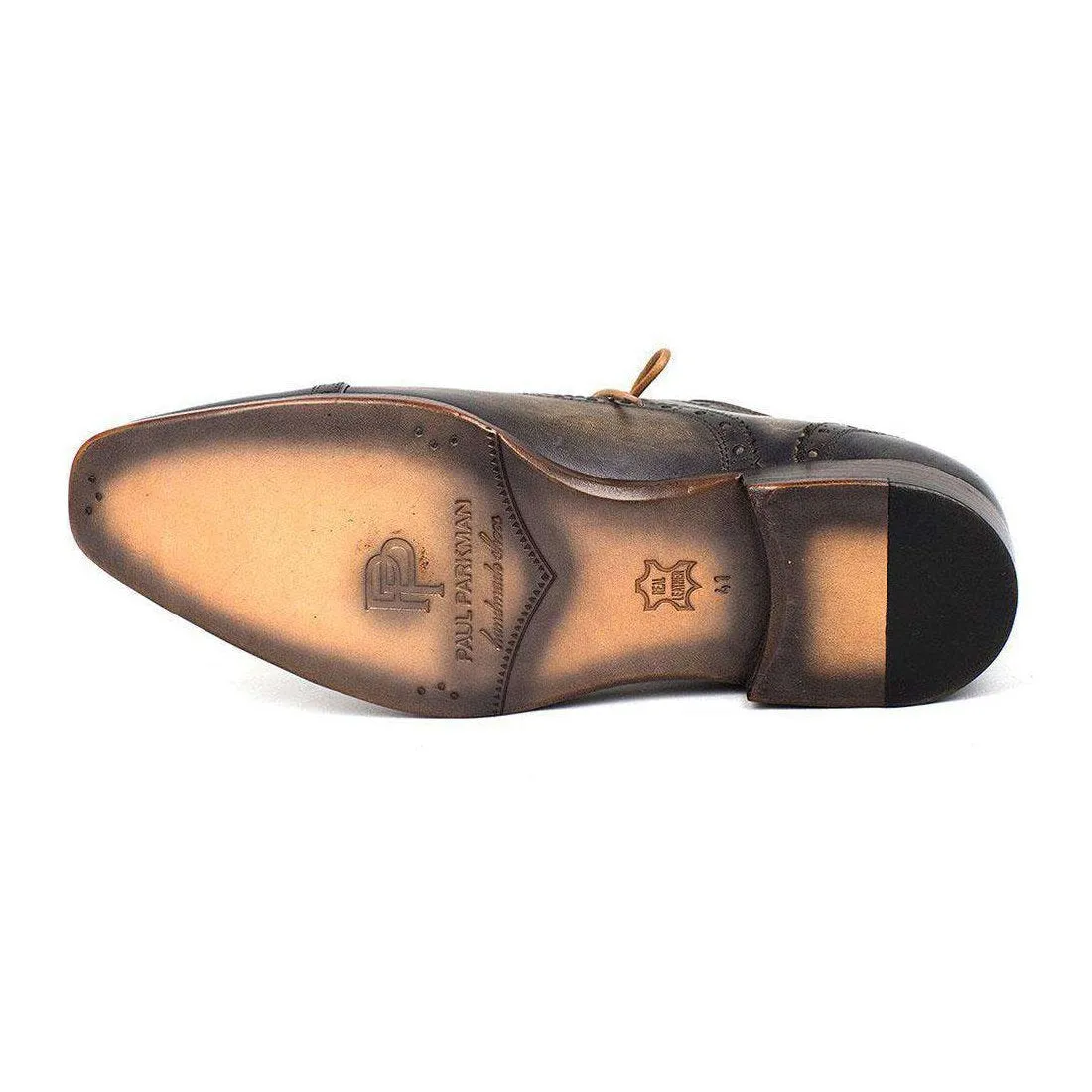Paul Parkman Handmade Designer Shoes Men's Captoe Oxfords Gray (PM5306)