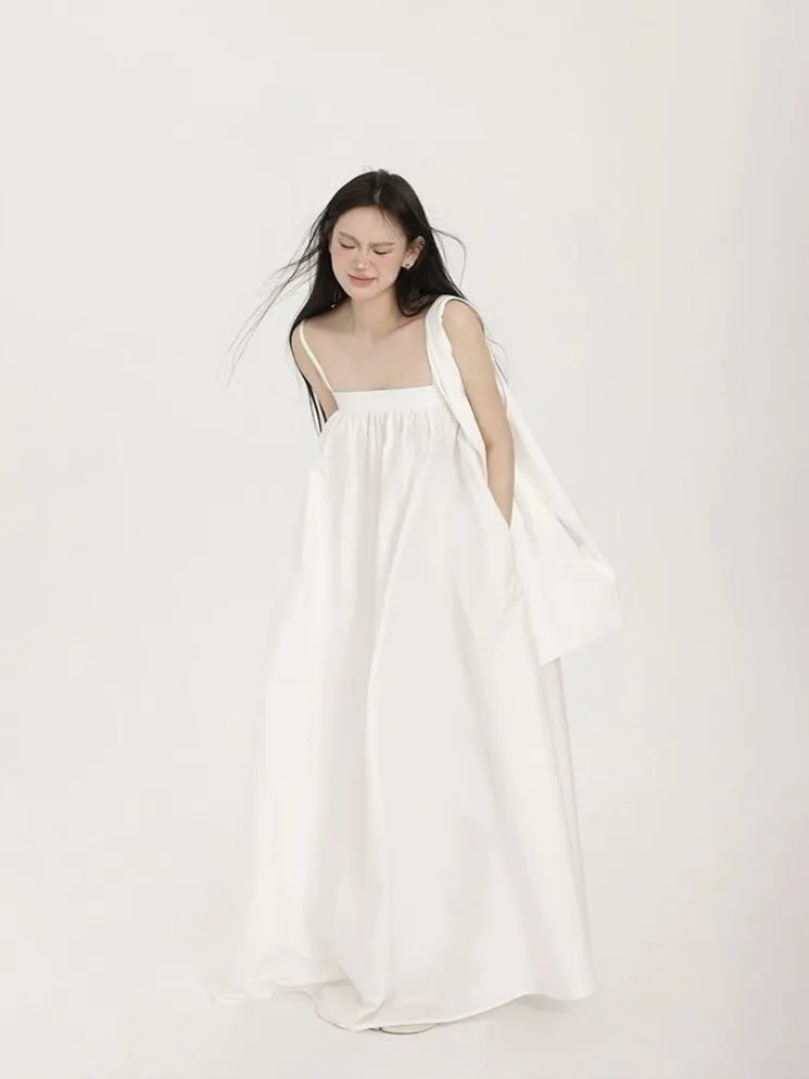 Spaghetti Strap Tent Maxi Dress