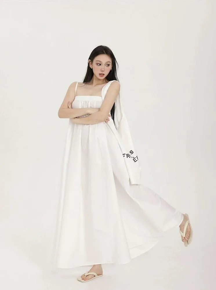 Spaghetti Strap Tent Maxi Dress