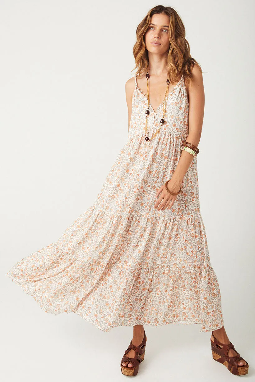Spell - Sunshine Bandit Strappy Gown - Desert Sage