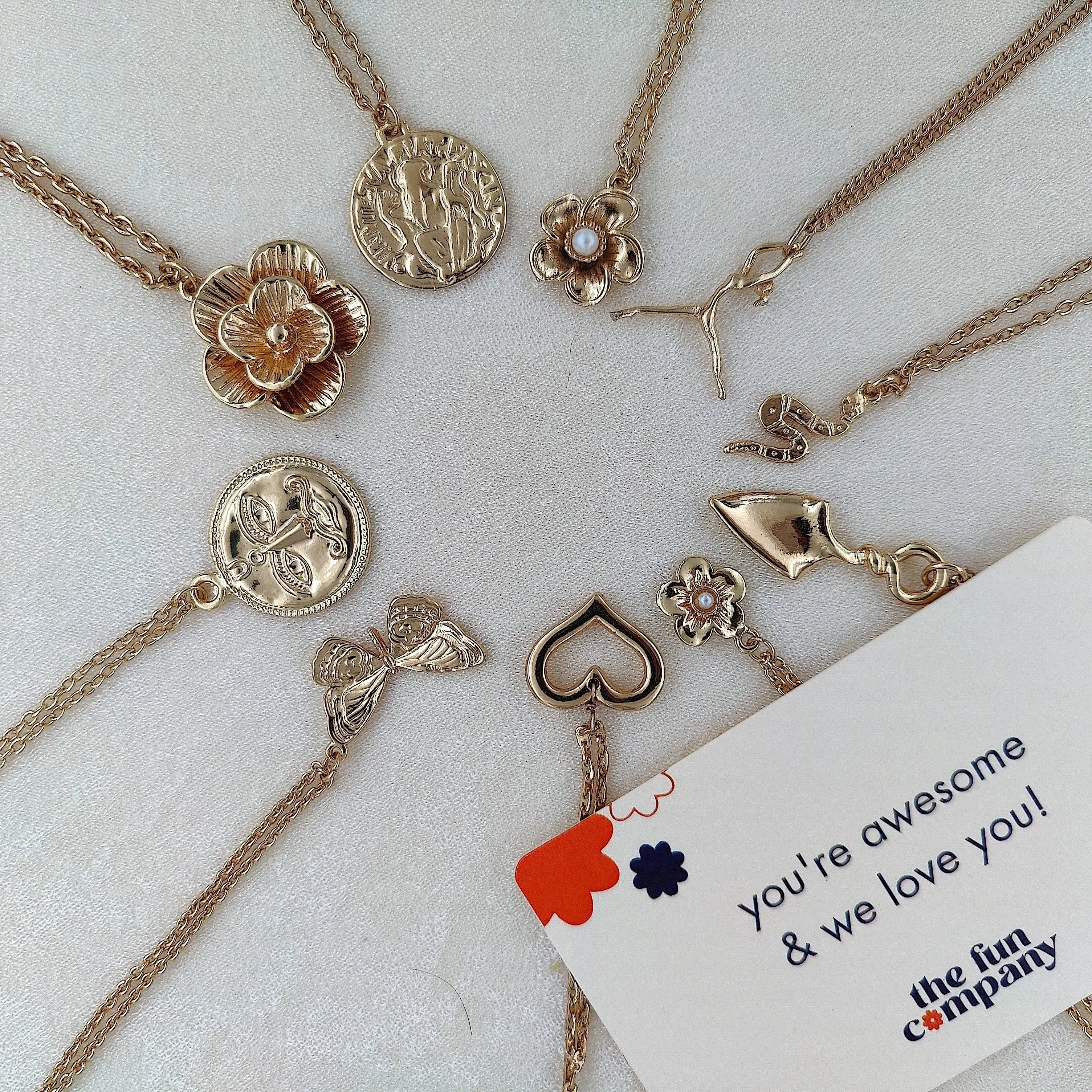 TFC Heartfelt Gold Plated Pendant Necklace