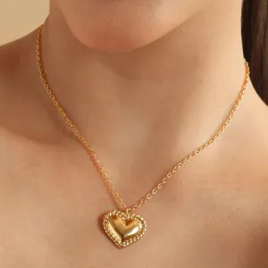 TFC Heartfelt Gold Plated Pendant Necklace