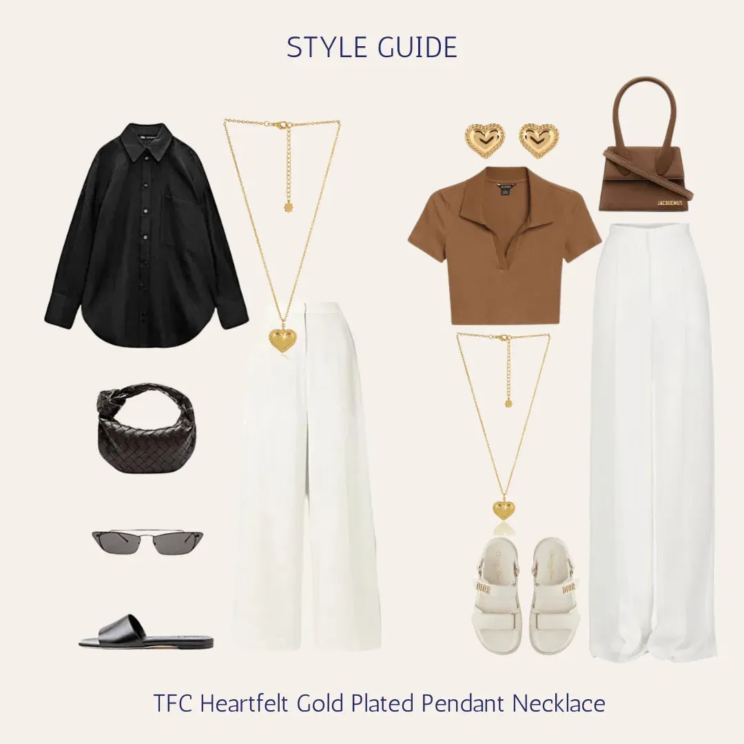 TFC Heartfelt Gold Plated Pendant Necklace