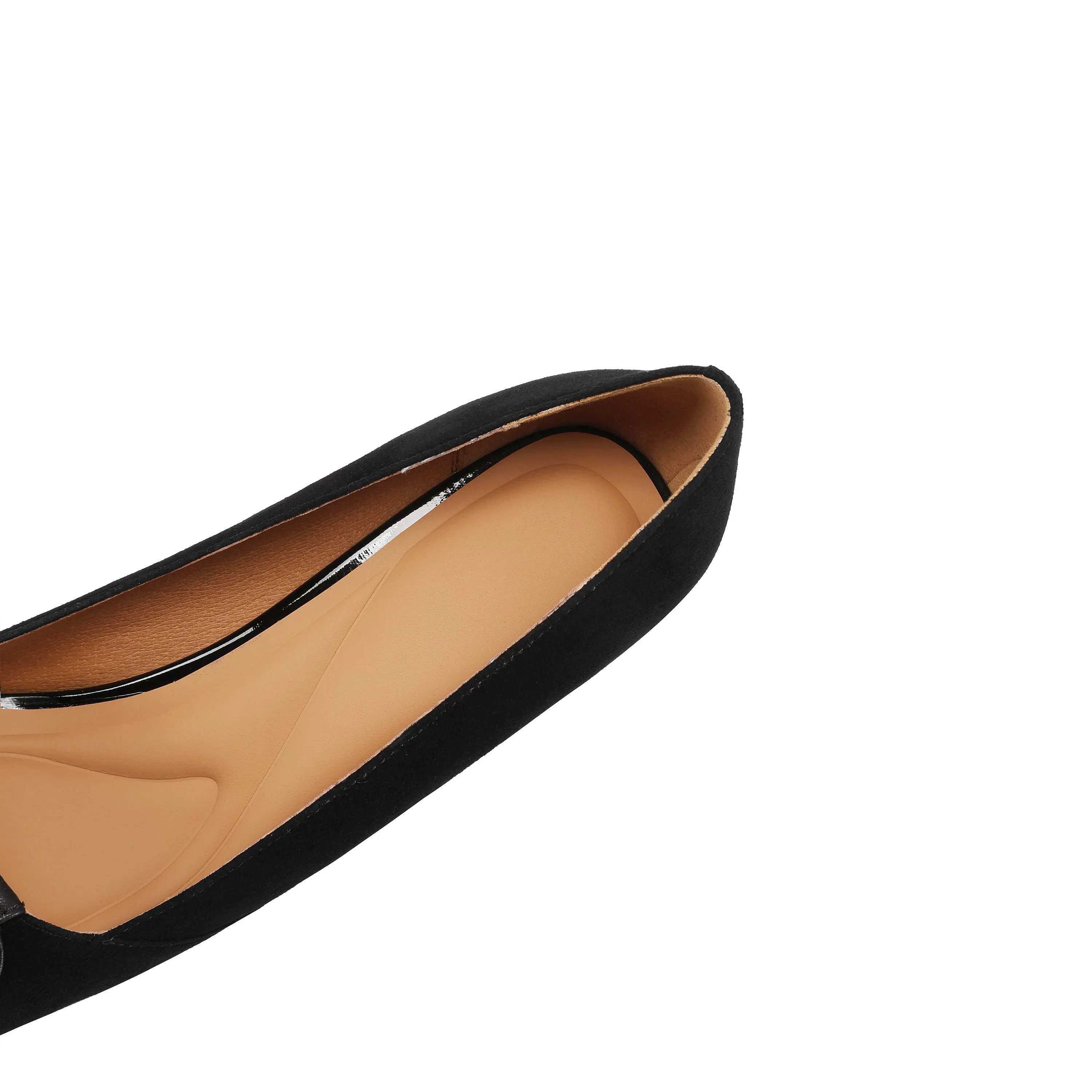 TinaCus Women's Handmade Suede Leather Cute Bowtie Pointed Toe Spool Heel Pumps Shoes