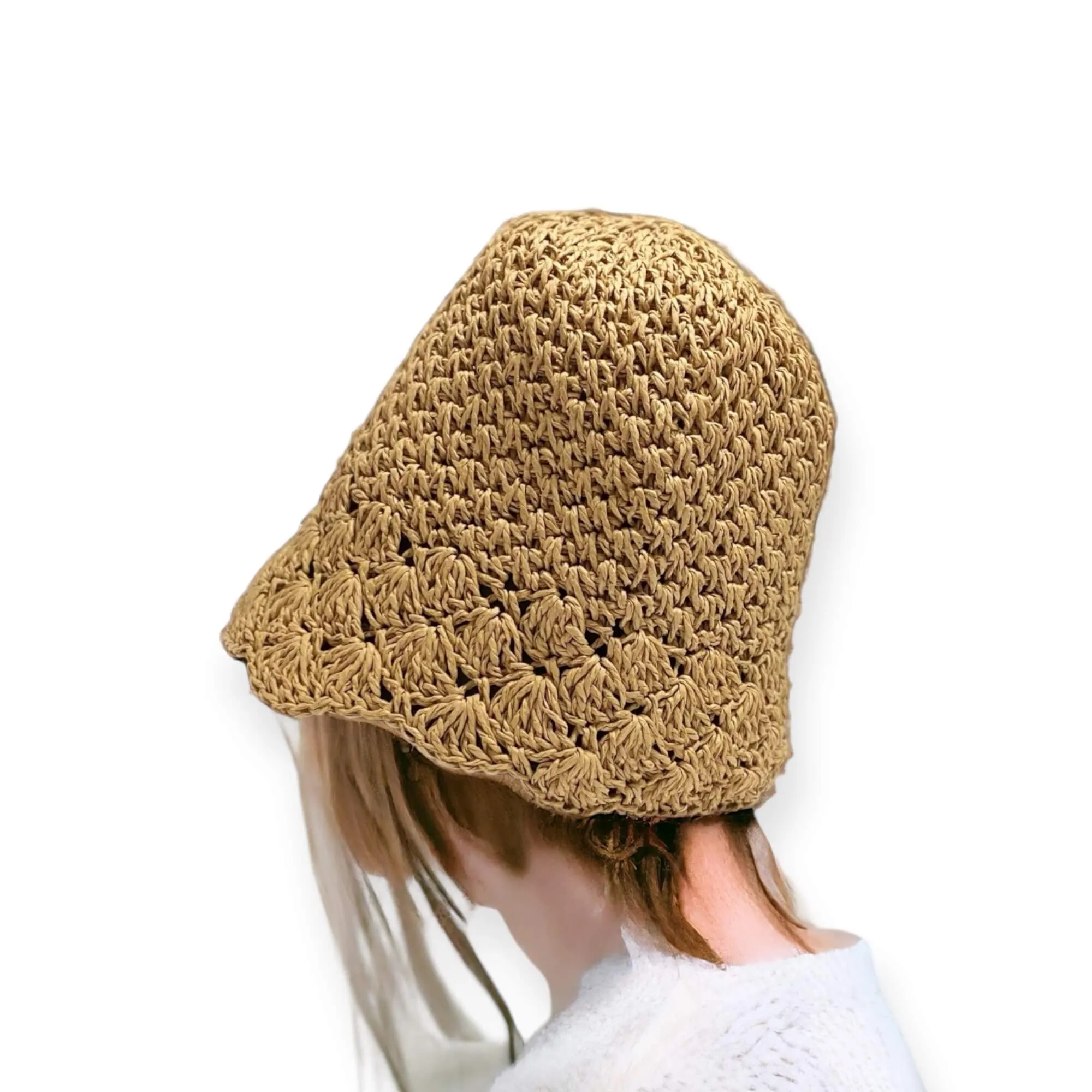Trendy Beach Vibes Scalloped Crochet Sun Hat