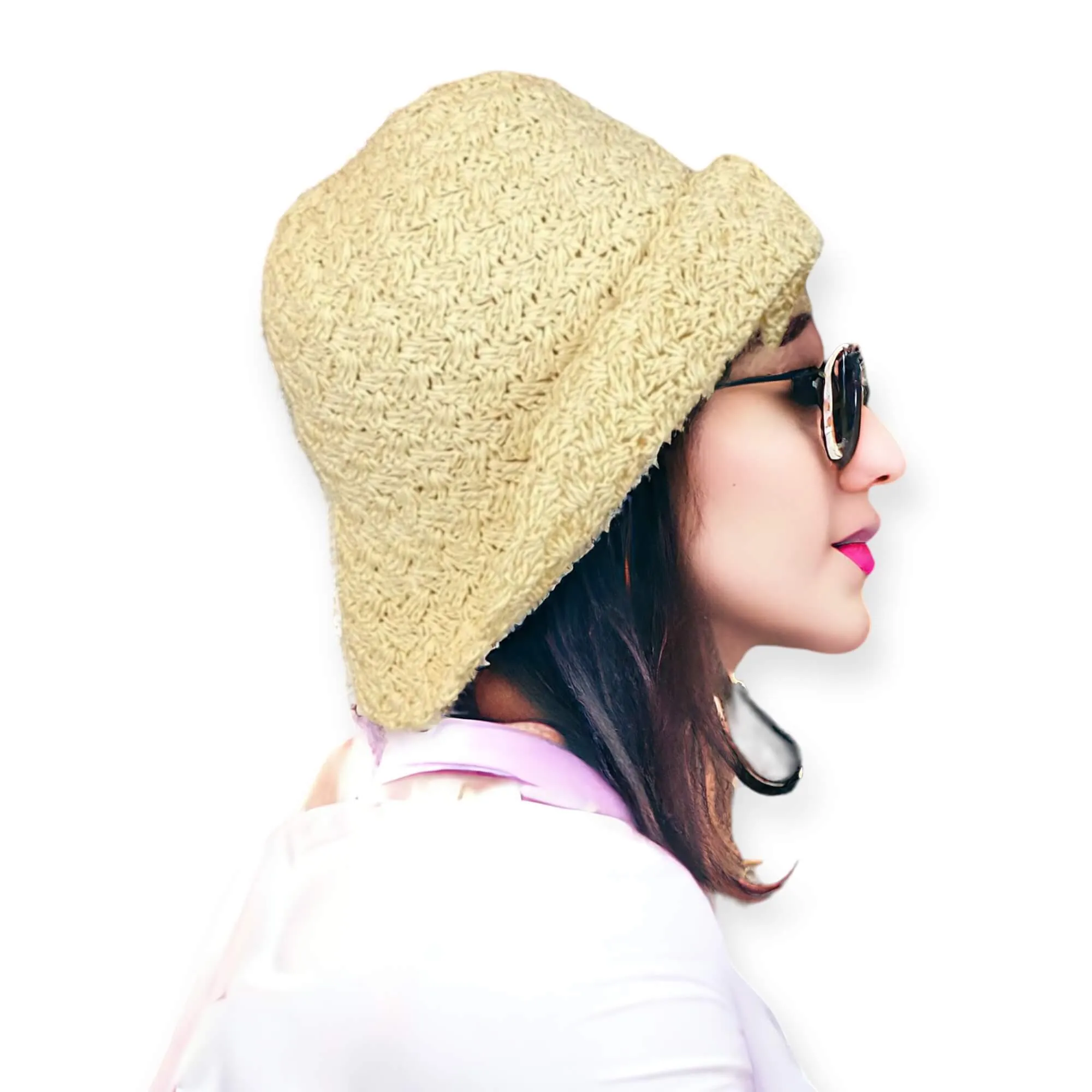 Trendy Beach Vibes Scalloped Crochet Sun Hat