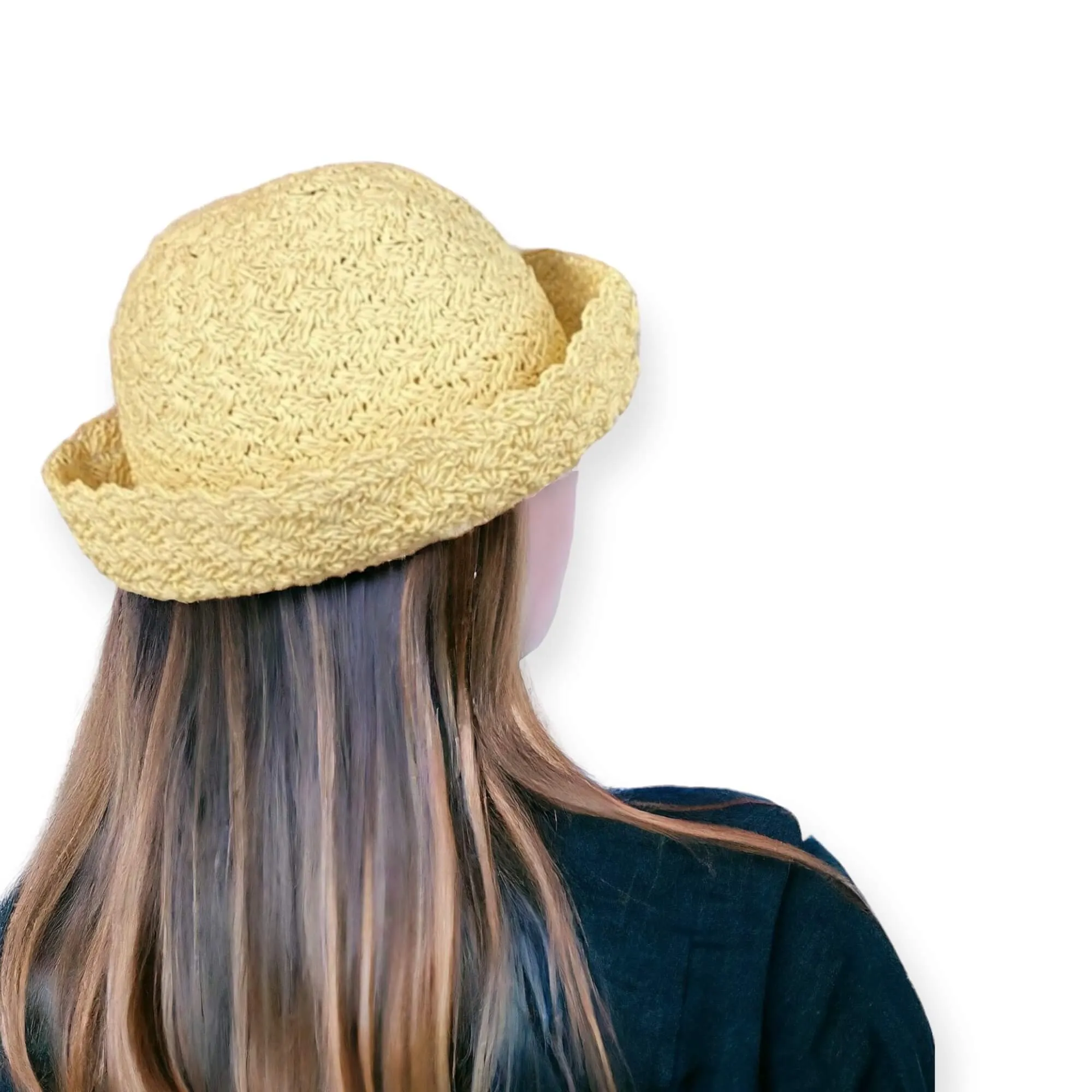 Trendy Beach Vibes Scalloped Crochet Sun Hat