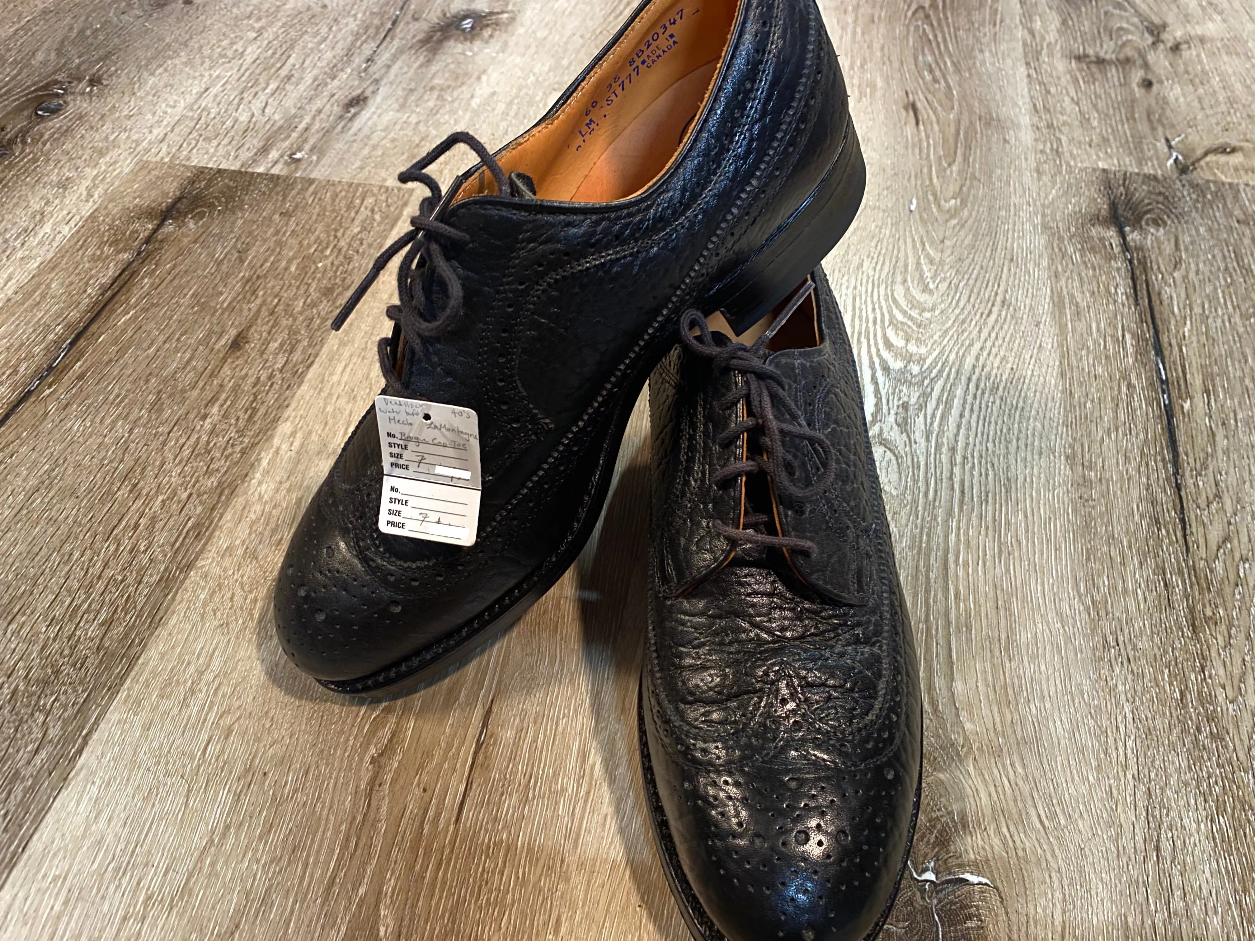 Wingtip Brogue Hector La Montagne Protective Derby Shoe 7M 39/40 (Canada)