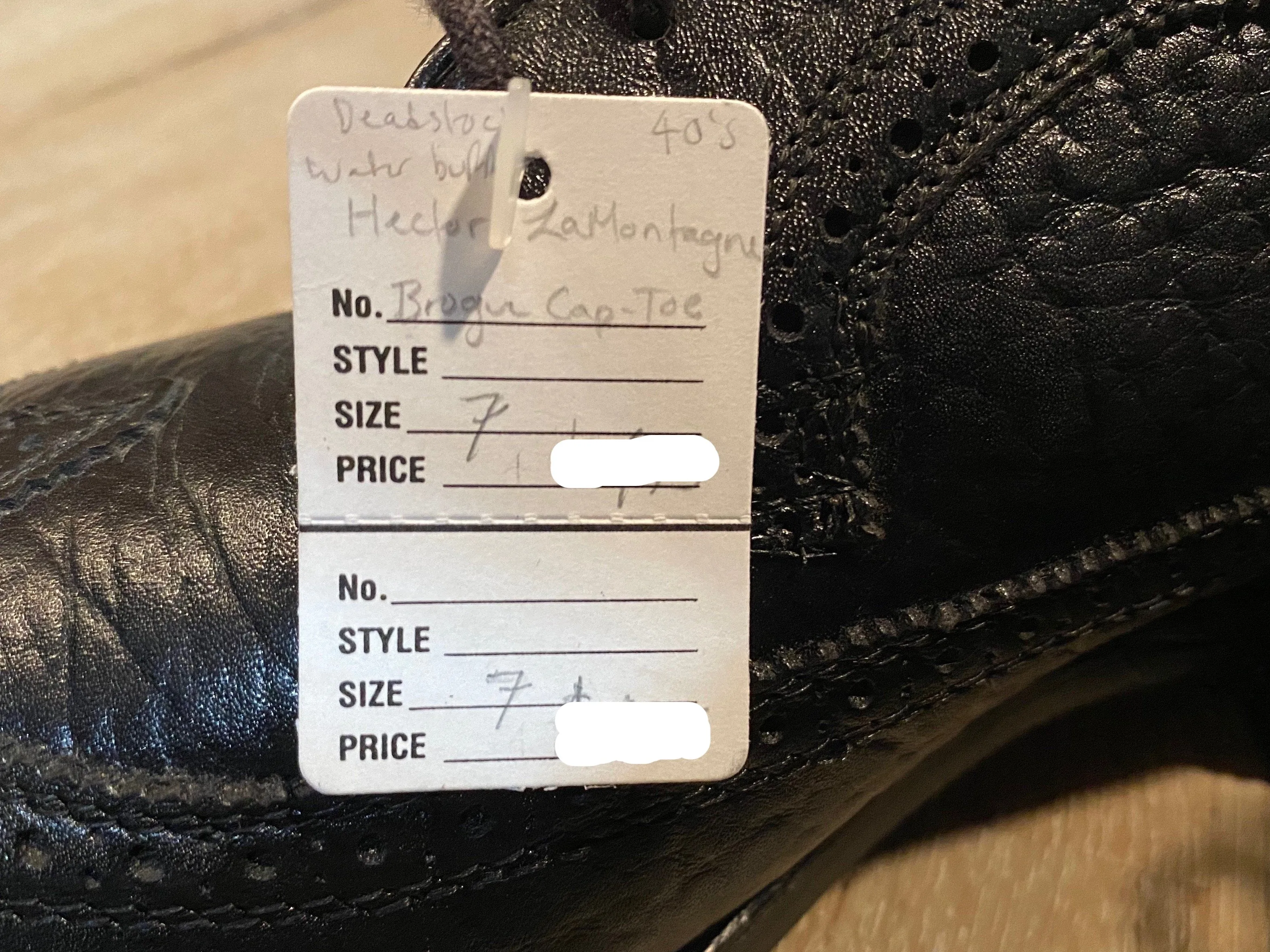 Wingtip Brogue Hector La Montagne Protective Derby Shoe 7M 39/40 (Canada)